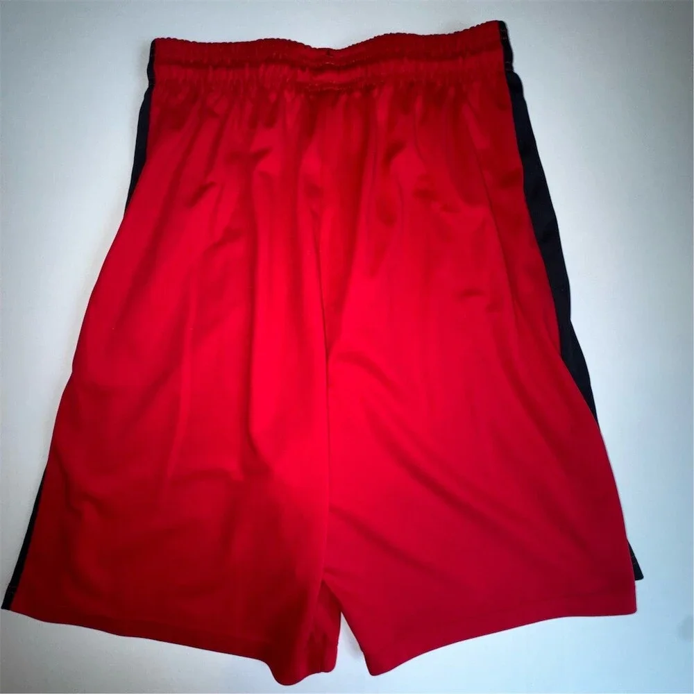 Game Gear Vintage Basketball Shorts Men's Size Large Athletic Red Stripes Y2K‎